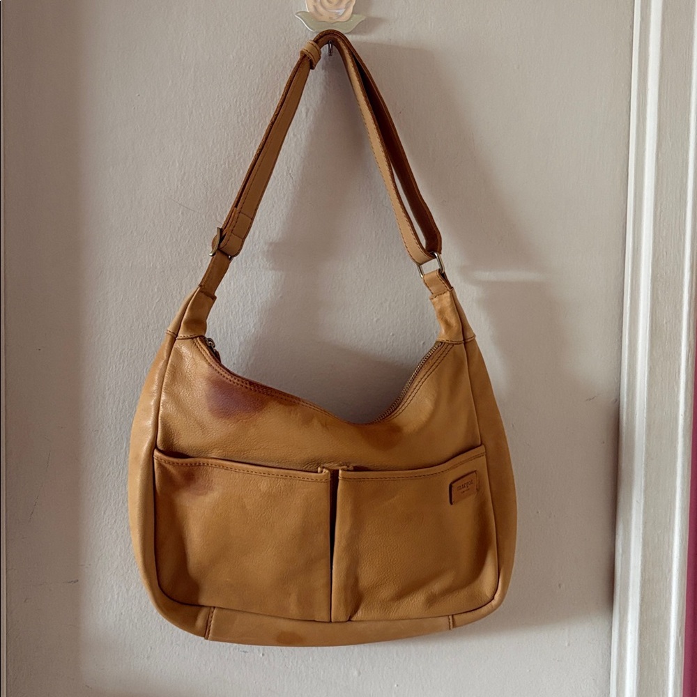 Margot New York Butter Yellow/Mustard Soft Leather Bag with Adjustable Strap